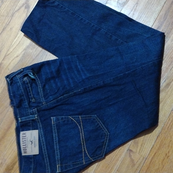 Hollister Men's Classic-Fit Jeans 5 Pockets Straight Leg Solid Blue Size… - Picture 2 of 7